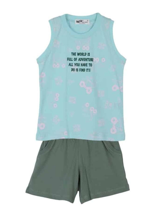 Nek Kids Wear Kids' Set with Shorts Summer 2pcs...