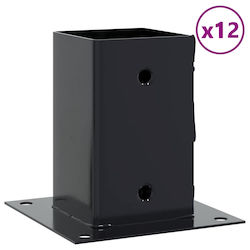 vidaXL Βάση για Πέργκολα από Ξύλο 8.1x8.1cm 12τμχ
