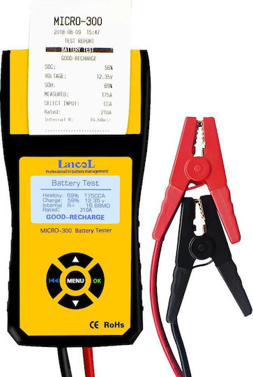 Μετρητής Tester Μπαταριών Εκτυπωτικό Micro 300