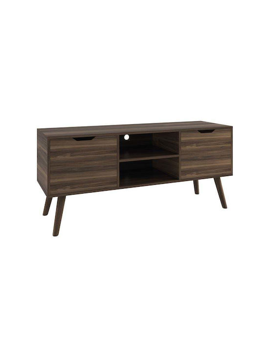 Έπιπλο Τηλεόρασης Alina Καρυδί Μ120xΠ38xΥ58cm