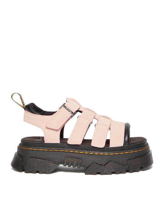 Mattison Flache Sandalen für Damen Gladiator in Rosa Farbe