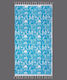 Silk Fashion Beach Towel Turquoise 180x90cm.