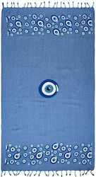 Silk Fashion Beach Towel Blue Silk Fashion Beach Towel Blue