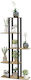 Hanah Home Ανθοστήλη Ξύλινη Μπεζ 60x20x140εκ.