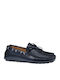 Leder Herren Mokassins in Blau Farbe