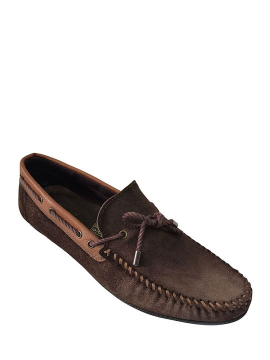 Gale Men's Leather Moccasins Brown
