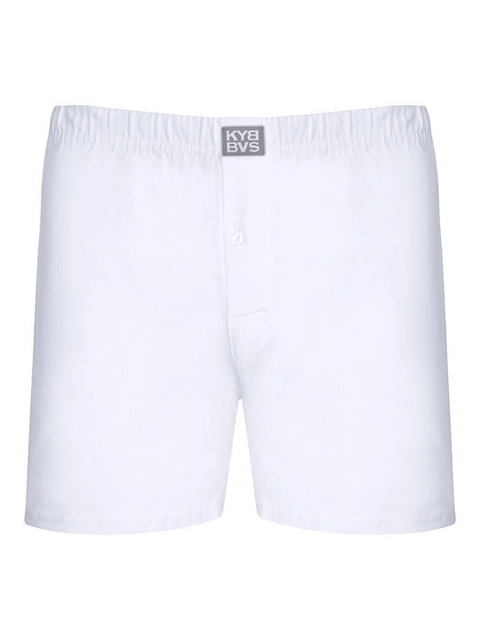 Kybbvs Herren Boxershorts White 1Packung