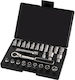 1/4" Ratchet Socket Set 6p 25 Pieces Sa09131 Sata