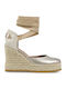 Damenplattformen im Espadrilles-Stil Beige