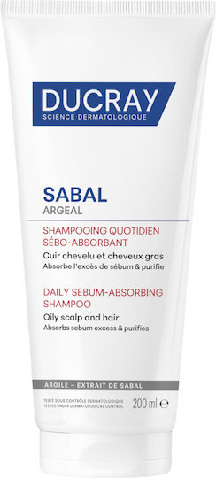 Ducray Sabal Argeal Shampoo Reconstruction/Nourishment & Volume for Oily Hair 150ml