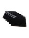 Hermia Placemats Black 27x25cm 6pcs