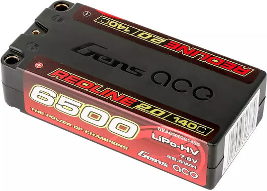 Gens Ace Redline Μπαταρία Li-Po 7.6V 6500mAh 140C 2S για Τηλεκατευθυνόμενο