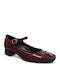 Patent Leather Ballerinas Burgundy