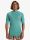 Billabong Know The Feelings UPF 50 Men Short Sleeve Sun Protection Shirt Green