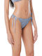 Candy Rush Bikini Slip με Κορδονάκια Σιέλ