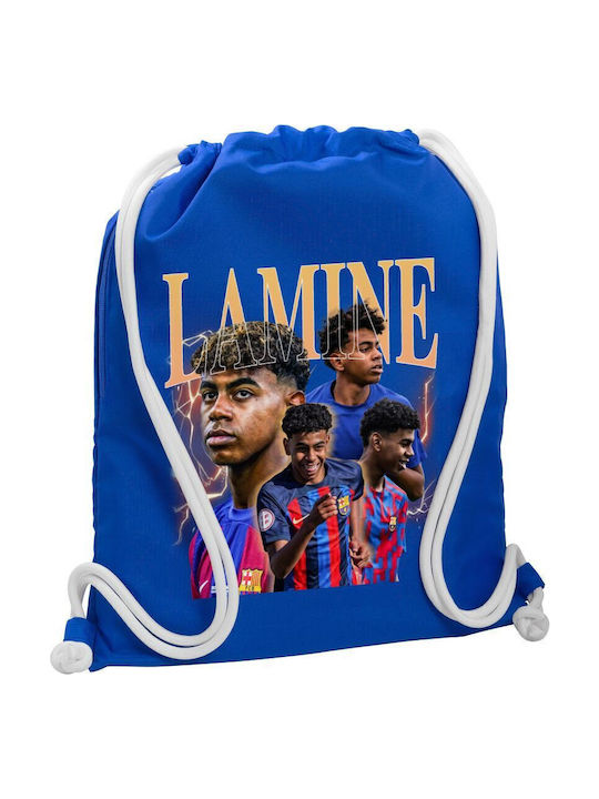 Lamine Yamal Fcb Backpack Drawstring Gymbag Blu...