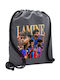 Lamine Yamal Fcb Backpack Drawstring Gymbag Gray Pocket 40x48cm & Thick Cords