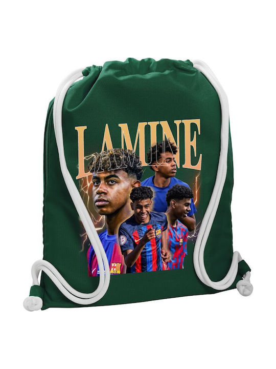 Lamine Yamal Fcb Backpack Gymbag Bottle Green P...