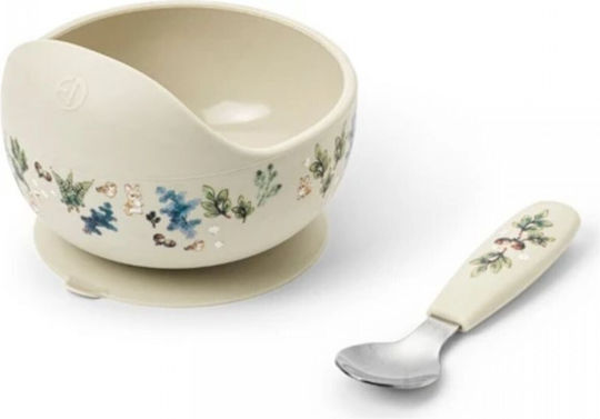 Elodie Details Feeding Set made of Plastic with Non-Slip Base Beige 2pcs
