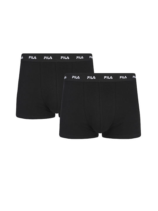 FILA Men's Boxers Black 2Pack