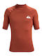 Quiksilver Everyday Men's Short Sleeve Sun Protection Shirt Brown