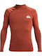 Quiksilver Everyday Men's Long Sleeve Sun Protection Shirt Red