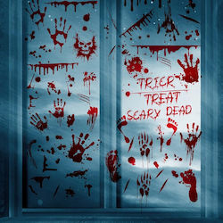Halloween Window Stickers Spooky Scary 9 Sheets
