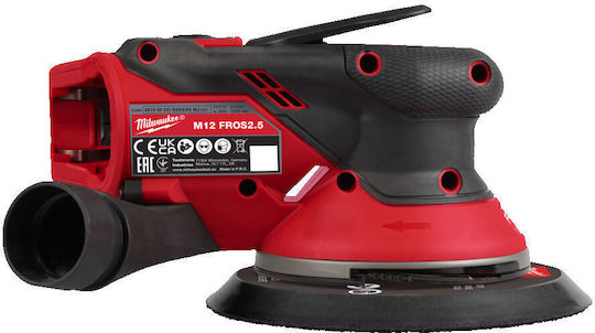 Milwaukee M12 FROS2.5-0 Eccentric Sander 150mm Battery 12V Solo with Speed Setting and Dust Suction System