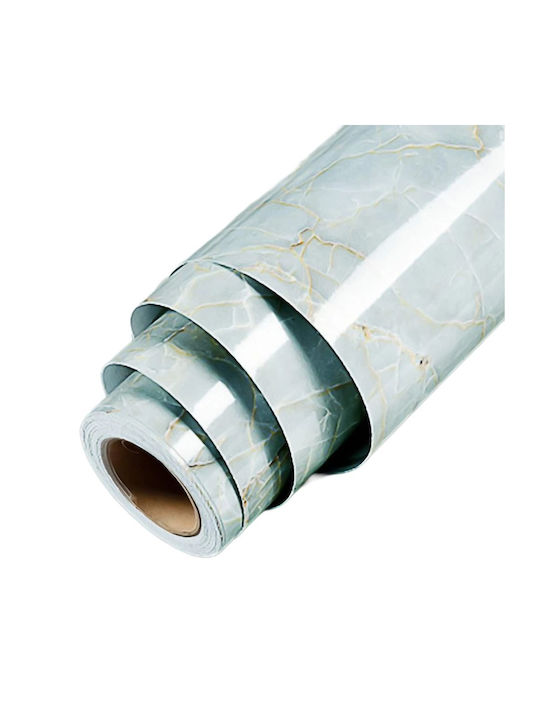 Self-adhesive Marble Imitation Waterproof Film 40 X 300 Cm Green Self-adhesive Marble Imitation Waterproof Film 40 X 300 Cm Green