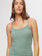 Women's T-Shirt with Spaghetti Strap Haki