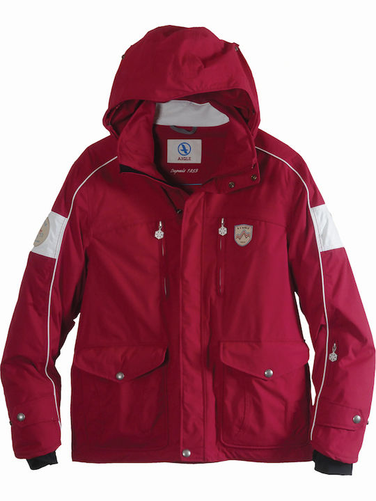 Aigle AGL24-01333-CRIMSON-B2191-M Ανδρικό Μπουφάν για Σκι & Snowboard Κόκκινο