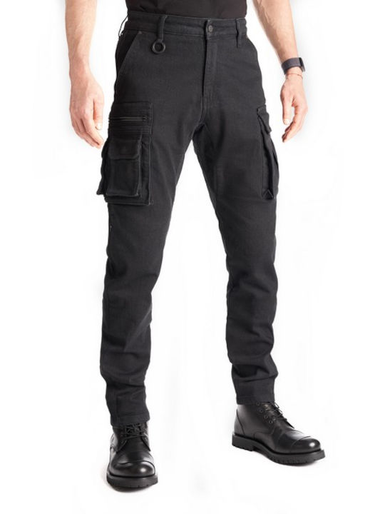 Pando Moto Cordura Herren 4 Jahreszeiten Reithosen Schwarz