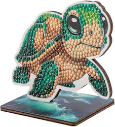 Комплект за диамантено рисуване Craft Buddy Crystal Art Buddies Костенурка 7 части