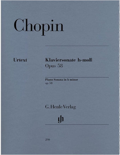 G Henle Verlag Frederic Chopin Piano Sonata B Minor Op 58 Εκδόσεις Henle Verlag Urtext