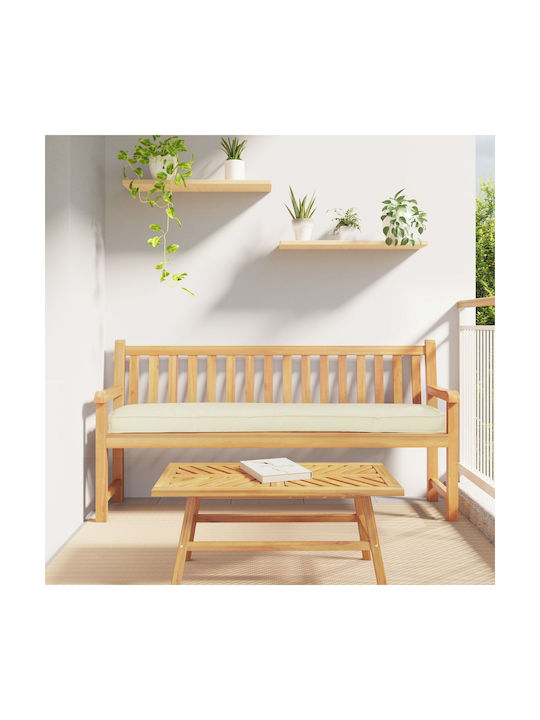 vidaXL Pernă De Bancă Pentru Scaune De Grădină Crem 2 Buc 40x200 Cm