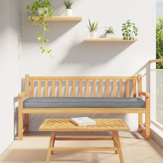 vidaXL Gartenstuhlkissen Paletten Grau 2 Stück 40x200cm