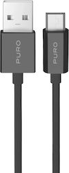 Puro Regular USB 2.0 Cabluri Micro USB 2m Negru