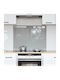 vidaXL Spătar Rectangular din Sticlă Gri Deschis 80x60cm 42001231