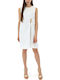 Summer Mini Dress Yellow and White