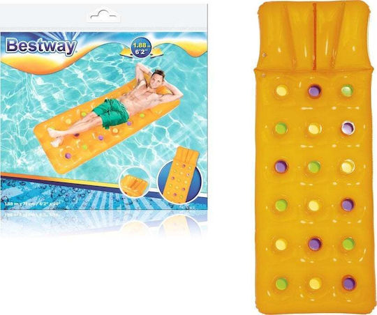 Bestway Inflatable Beach Mattress Yellow 188x71cm