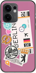Ticket To Berlin Oppo Reno 13 F 5G Schwarzes TPU Schwarzes Silikon Ticket To Berlin Oppo Reno 13 F 5G Schwarzes TPU Schwarzes Silikon