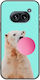 Bubblegum Polar Bear Nothing Phone 2a 5g Black Tpu Μαύρη Σιλικόνη