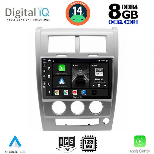 Digital IQ Ηχοσύστημα Αυτοκινήτου για Jeep Cherokee / Liberty 2007-2014 (Bluetooth/USB/AUX/WiFi/GPS/Apple-Carplay/Android-Auto) με Οθόνη Αφής 10"