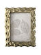 Inart Plastic Photo Frame With Gold Frame