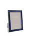 Addison Ross Silver Photo Frame with Blue Frame