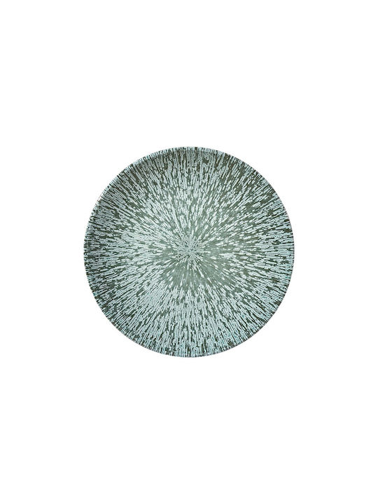 Fine Plate Shallow made of Porcelain Green with Diameter 21cm