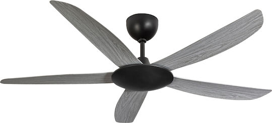 Lineme Daisy Deckenventilator 137cm Grau / Schwarz
