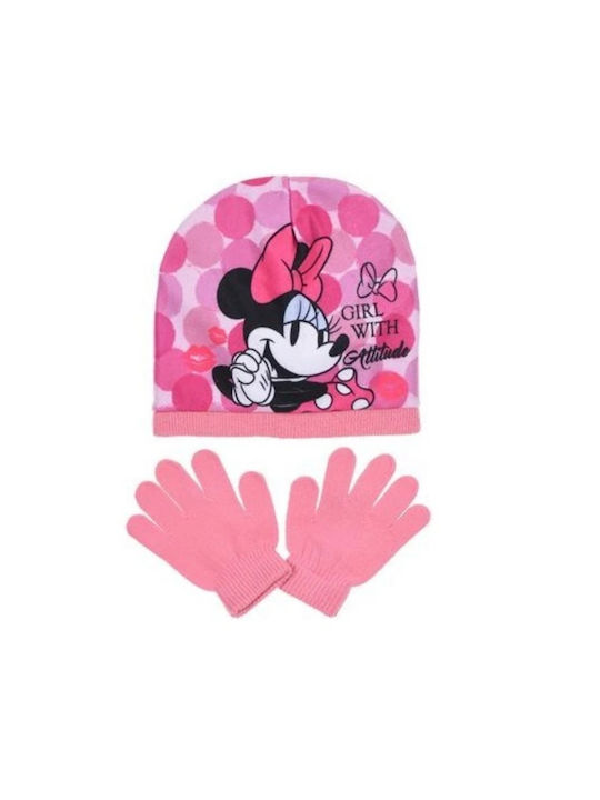 Disney Minnie Детски Шапки Комплект с Ръкавици ...