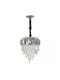 Candelabru LED Ø30cm cu Cristale Alb 4254-r30ch-elbulgaria