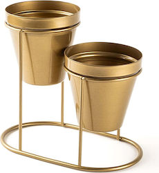 Aberto Design Blumentopf Metall Gelb